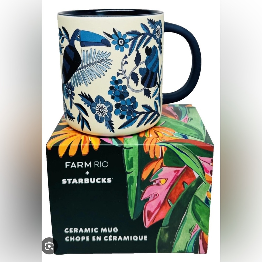 Starbucks x Farm Rio Azulejo mug